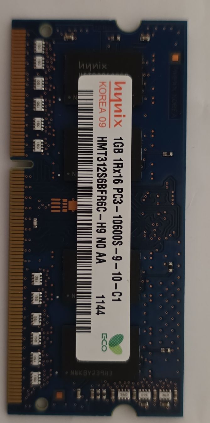 Memoria / RAM: Hynix 1GB PC3-10600S RAM Memory Module - Tested Working – Usato da Lenzburg venduto da Istvanl85
