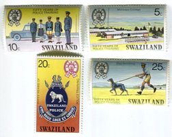 Briefmarken "Polizei". Swasiland