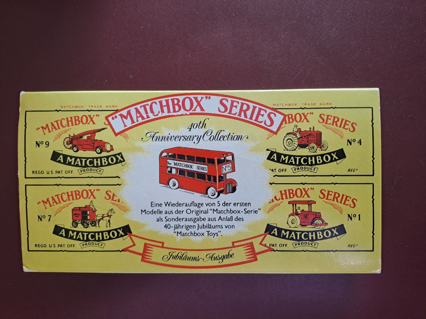 Matchbox Modellini d'auto: Matchbox 40th Anniversary Collection, Jubiläum – Usato da Niederbipp venduto da Brocki-Bude4704