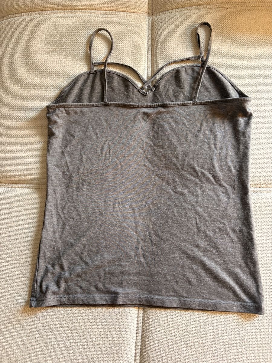 Tops: Damen Top grau Trägertop Grösse L – Gebraucht aus Kriens von dajaxoxo 1