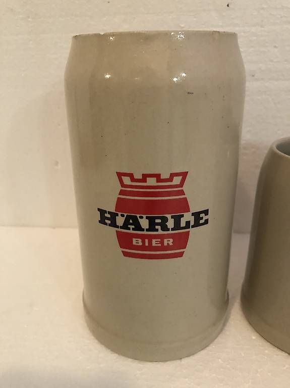 Gläser: 3 Härle Bier Krüge, Steingut, 3 Stk. – Gebraucht aus Bubendorf von Mia111 1
