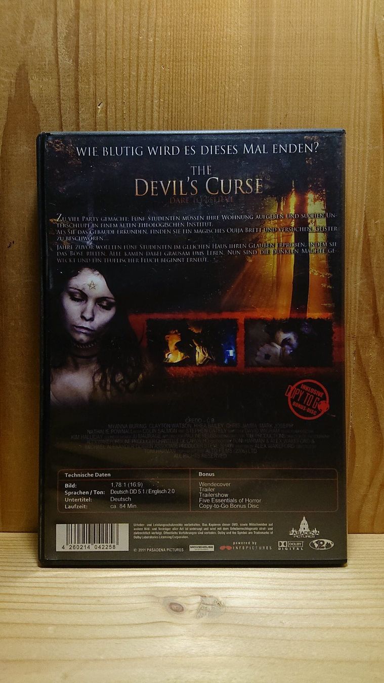 Alle DVDs: THE DEVIL'S CURSE Dare to Believe DVD – Gebraucht aus Wilderswil von Exebub 1
