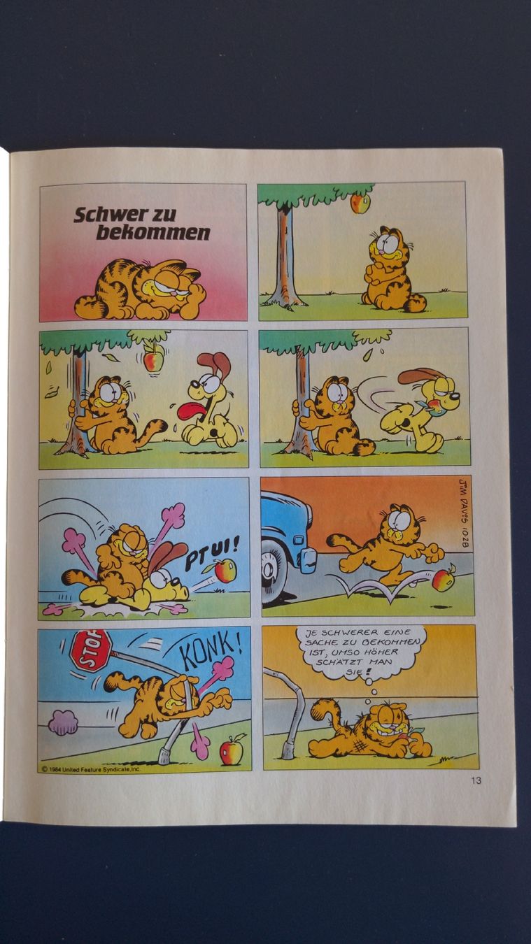 Fumetti: Garfield Comic-Heft Nr. 9, 1978 mit Poster, Topzustand – Usato da Niederscherli venduto da Mon_Art 6