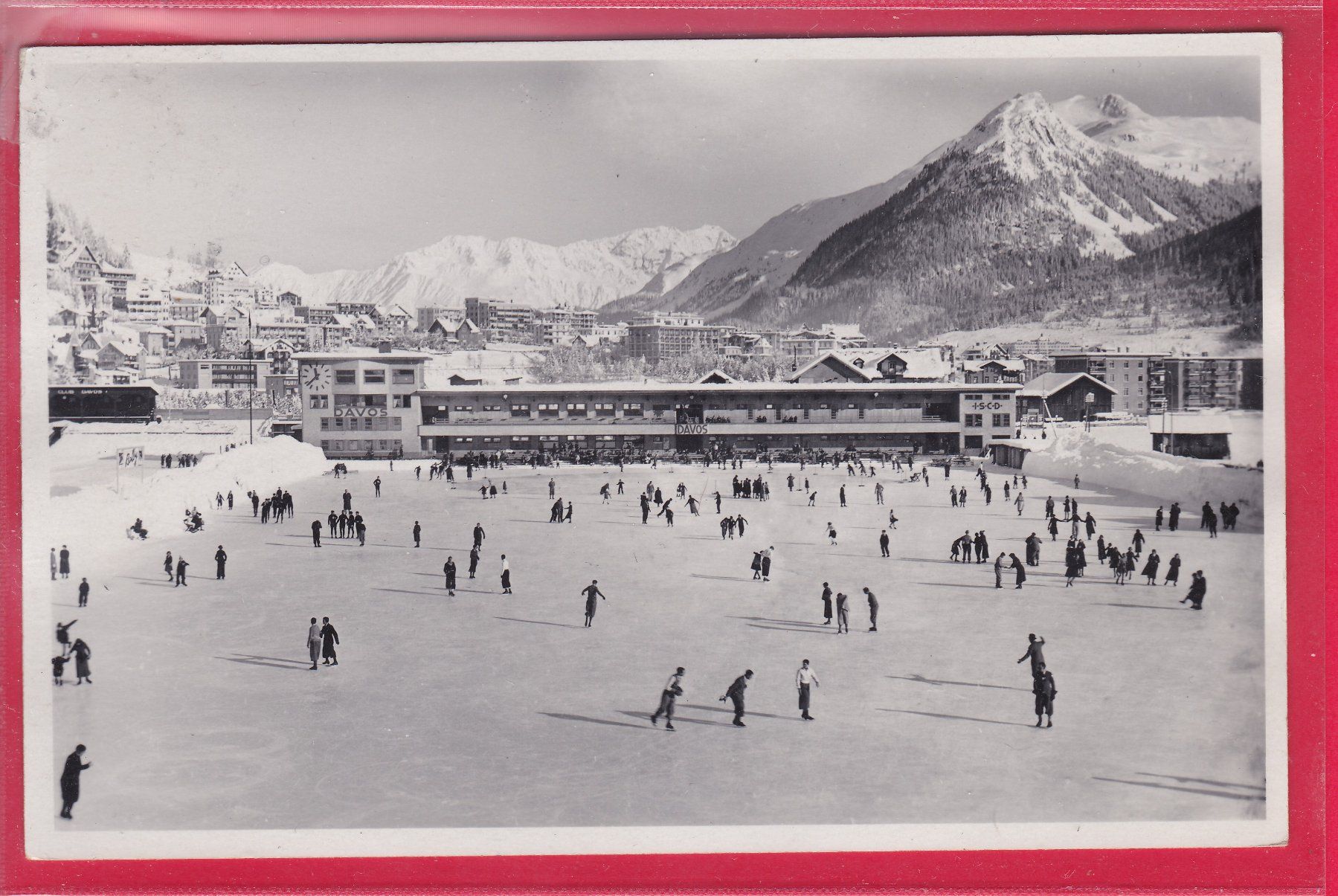 Cartes postales: EISBAHN DAVOS-PLATZ, 26.2.1935 – D'occasion à Oberrieden par Gebirgsstelze