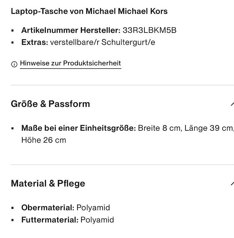 Michael Kors Borse: Michael Kors Laptoptasche – Usato da Schaffhausen venduto da Aensch 4