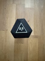 Kurzhantel gummiert schwarz 2.5 kg guter Zustand