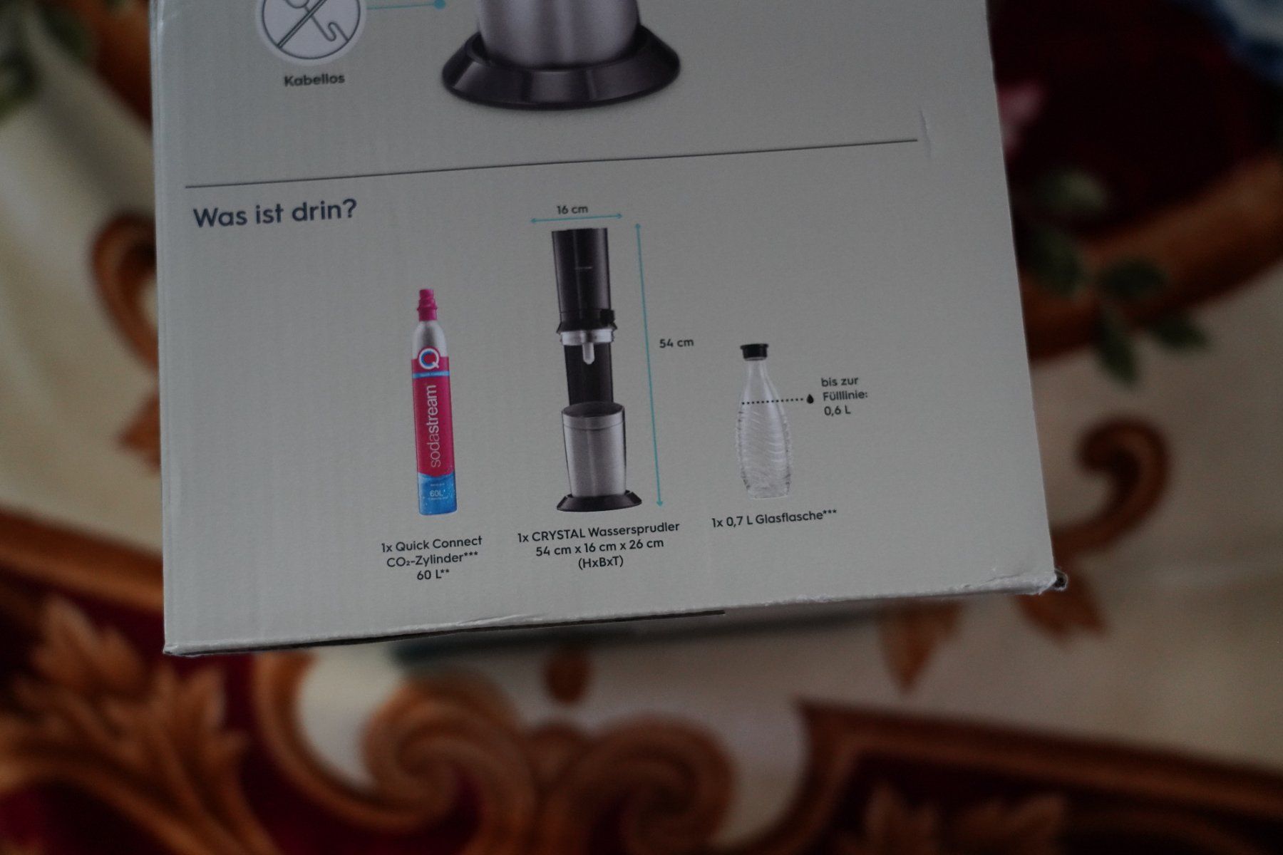Elettrodomestici da cucina: SodaStream Crystal CQC mit Leonardo 4Gläser – Nuovo e nell'imballaggio originale da Kollbrunn venduto da ktngttaa 4