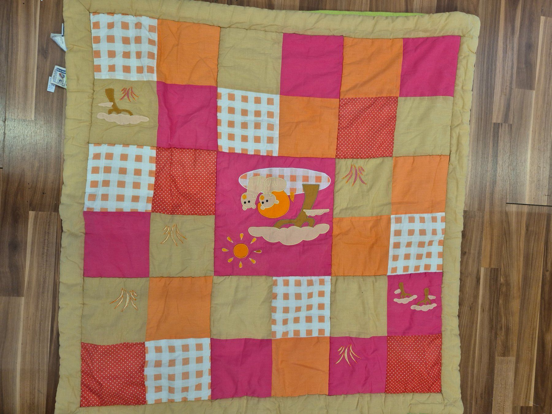 Tappeto da gioco: Dreamtex Baby Patchworkdecke, Krabbeldecke, 107x111cm K7 – Usato da Schwarzenburg venduto da Flamingo07
