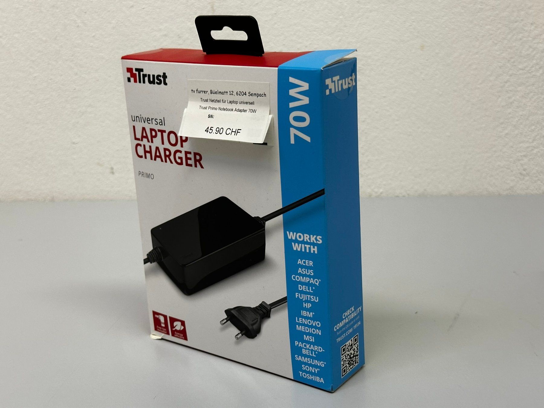 Caricabatterie: Trust Universales 70W Laptopnetzteil – Nuovo (secondo la descrizione) da Hochdorf venduto da av-electronics