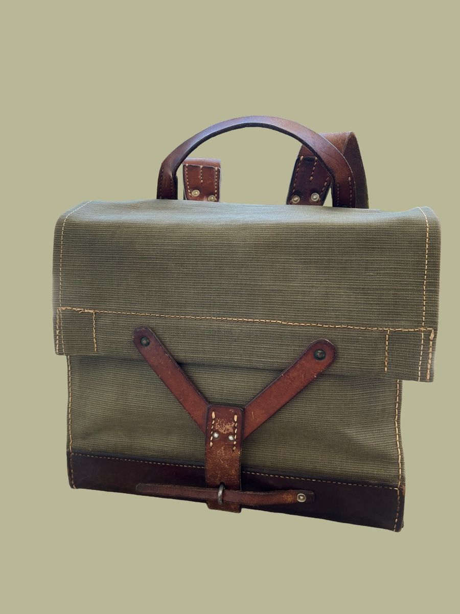 Schweizer Armee Zaini: Sac à Dos Munitions Armée Suisse 1941 WW2 – Usato da Bellevue venduto da Belafer
