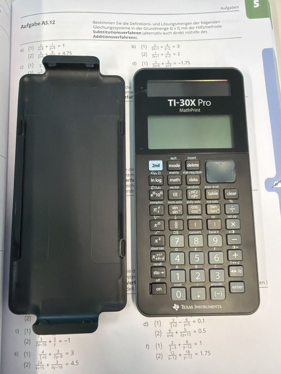 Texas Instruments Calcolatrici tascabili: TI-30X Pro Taschenrechner – Usato da Hallau venduto da gas_2l2m 1