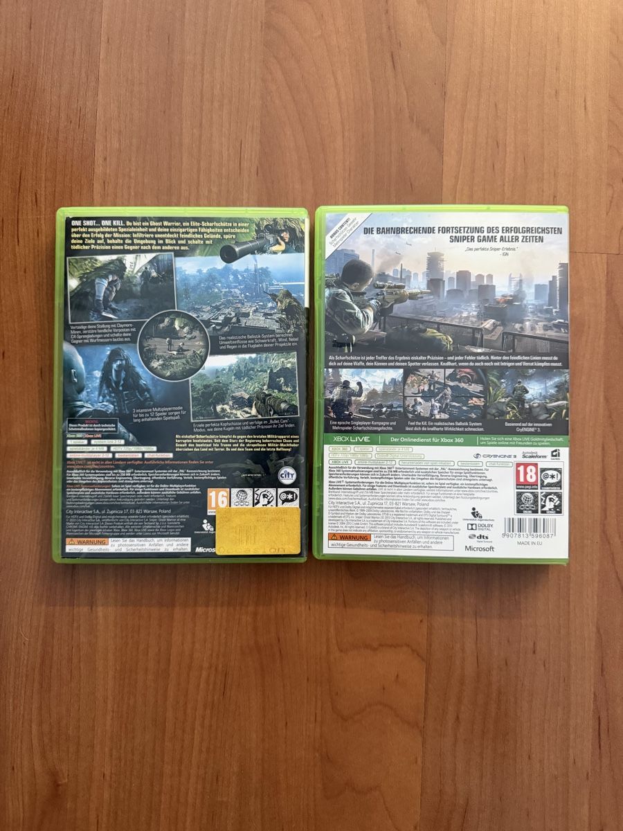 Microsoft Jeux: Sniper Ghost Warrior 1 & 2 Xbox 360 Game – D'occasion à Hendschiken par Jamie2006 1
