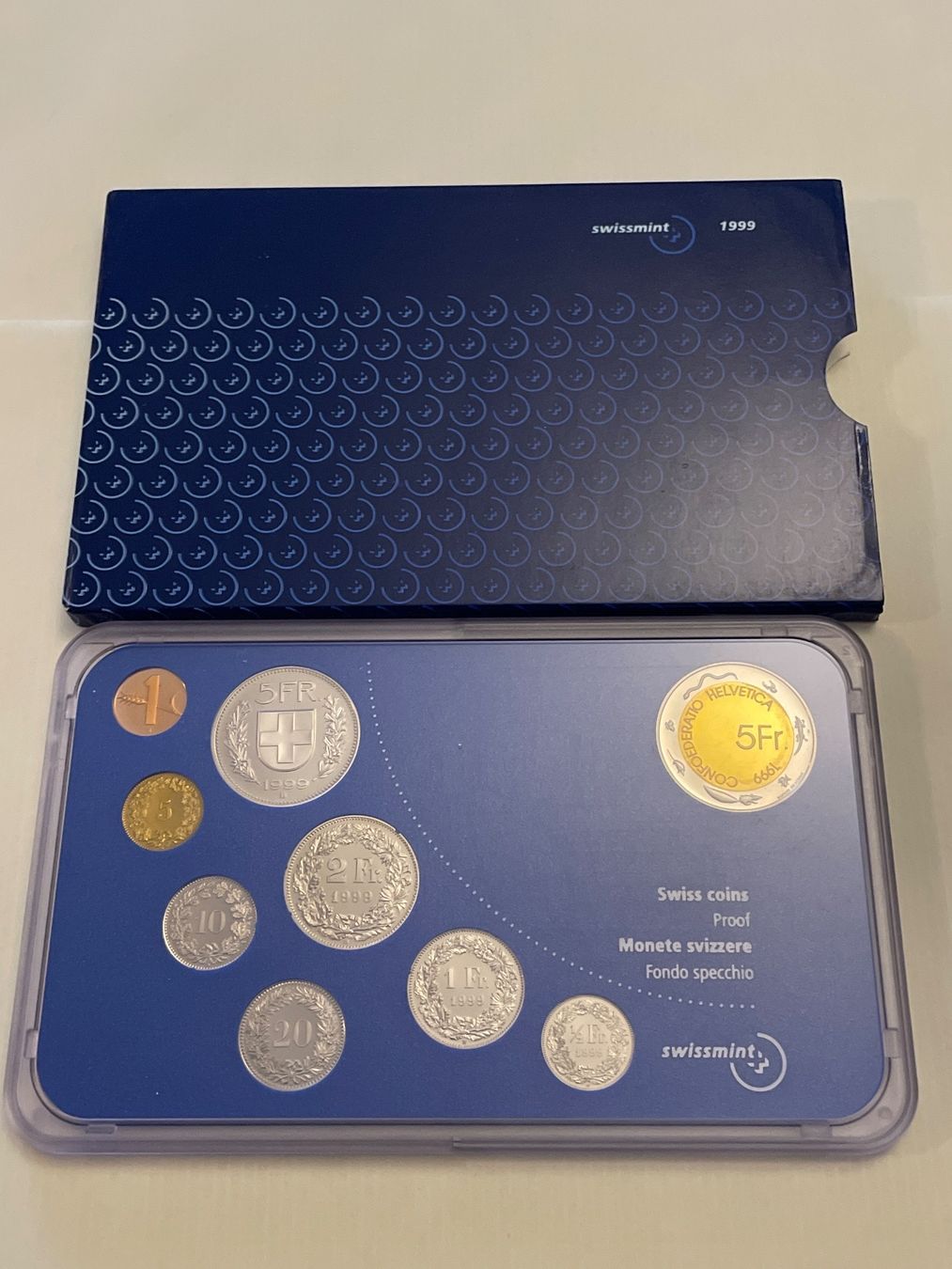Alle Münzen: Münzsatz Schweiz 1999 PP – Neu und originalverpackt aus Schlossrued von Tkanada