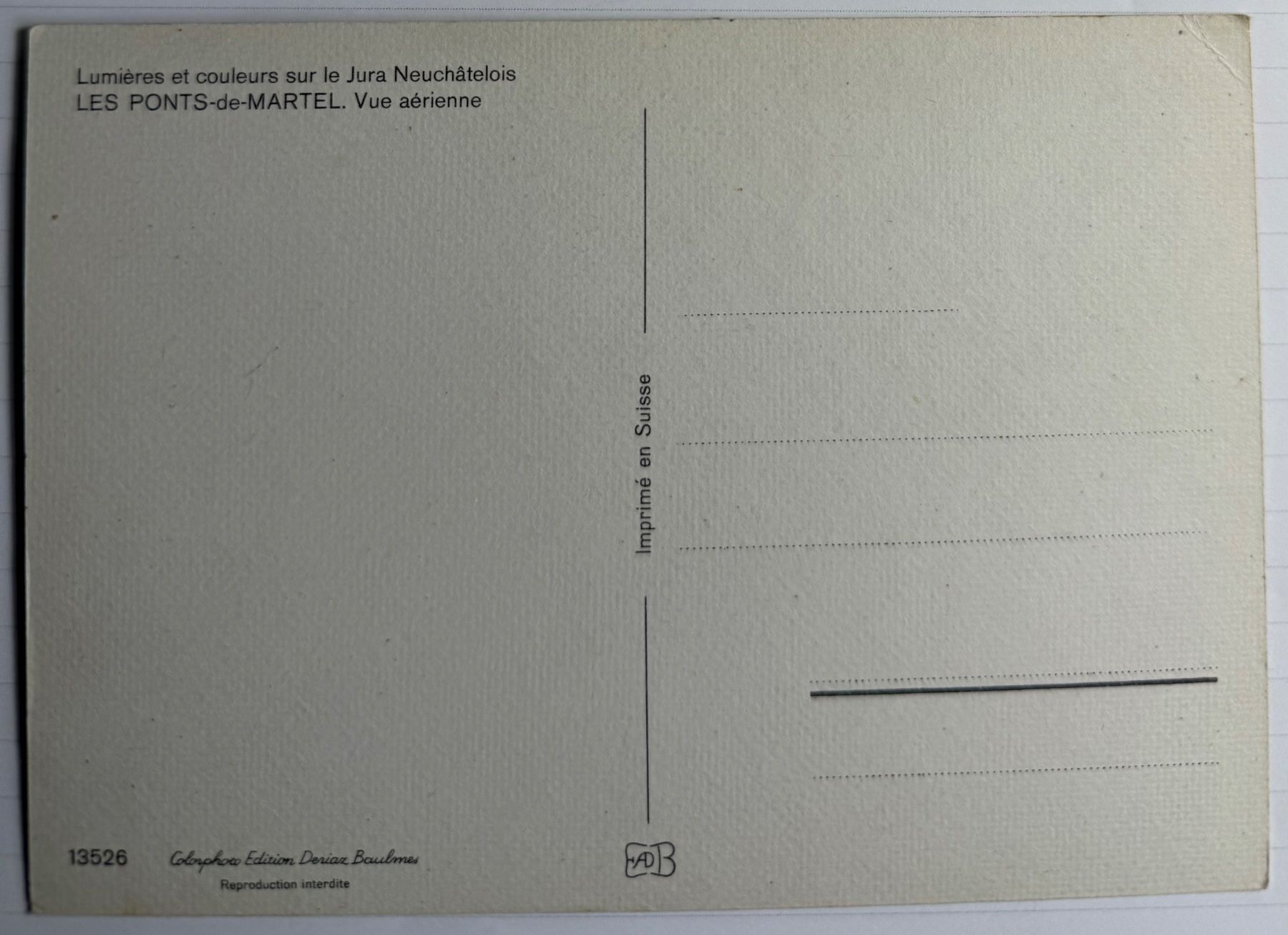 Cartoline postali: Les Ponts-de-Martel  - Belle vue aérienne – Usato da Lutry venduto da Ediego 1