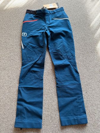 Neue Ortovox Col Becchei Softshellhose Damen, Gr. S blau