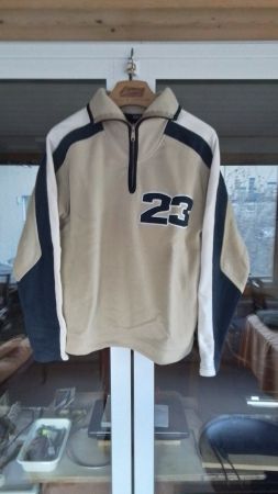 Vinci Herren Fleece Pulli Gr. M beige/blau neuwertig