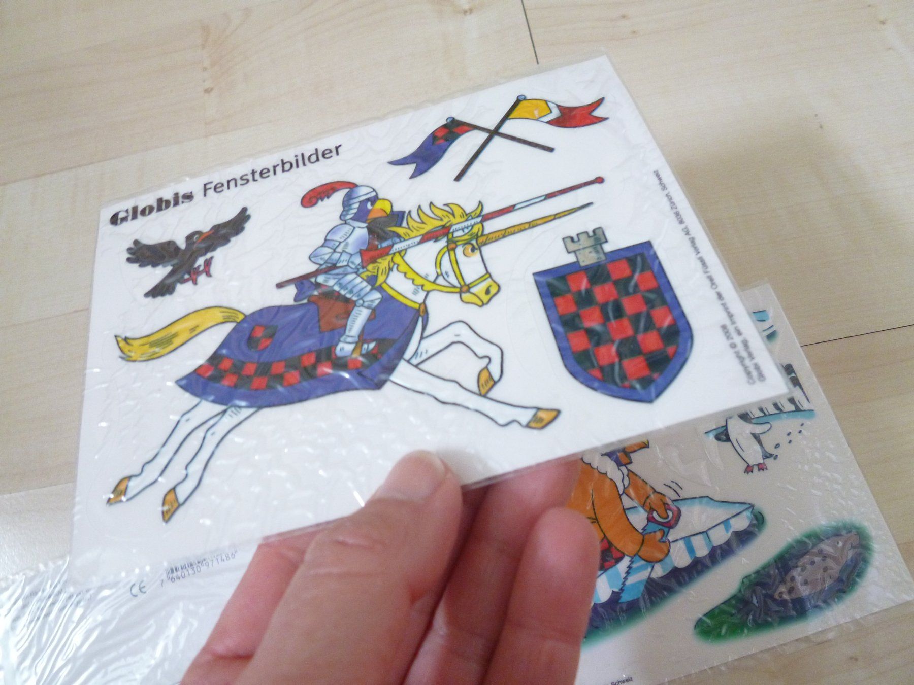 Cartes à collectionner: 4 alte Globi Fensterbilder – Neuf avec emballage d'origine à Dättlikon par Mamakuga 4