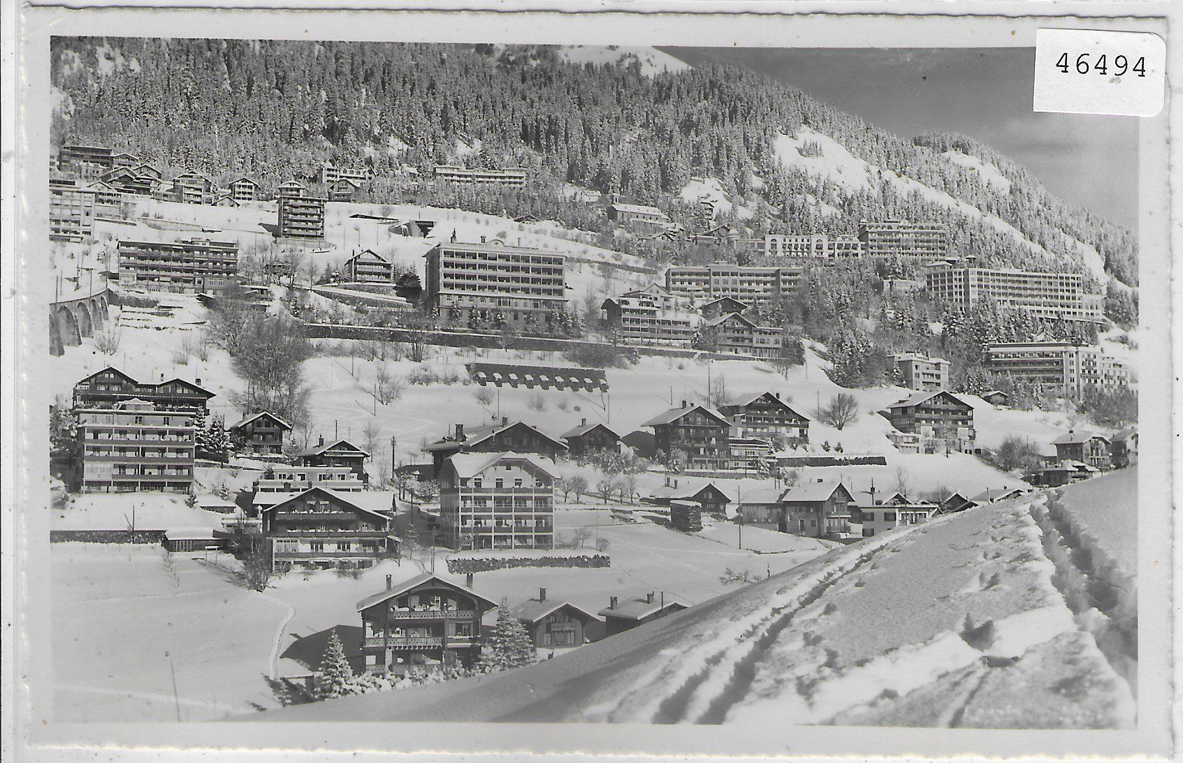 Cartoline postali: Leysin en hiver im Winter – Usato da Ettingen venduto da Kartenplanet