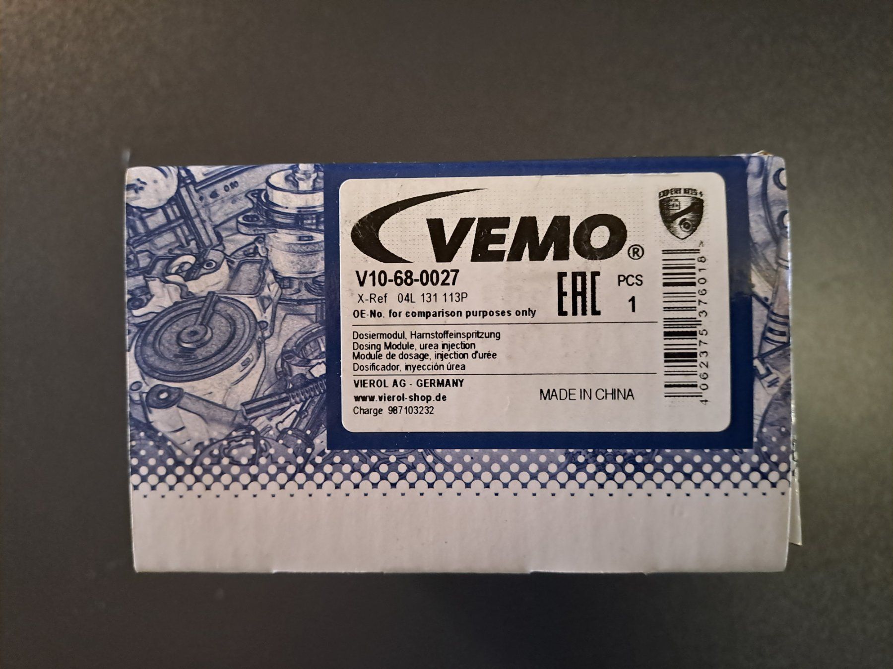 Tutti pezzi di ricambio auto: Dosiermodul AD-Blue VAG – Nuovo e nell'imballaggio originale da Niederscherli venduto da Zoda