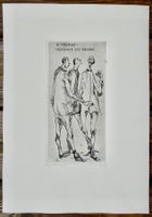 Original Radierung Kreislauf des Geldes sig. Hans Dressel 97