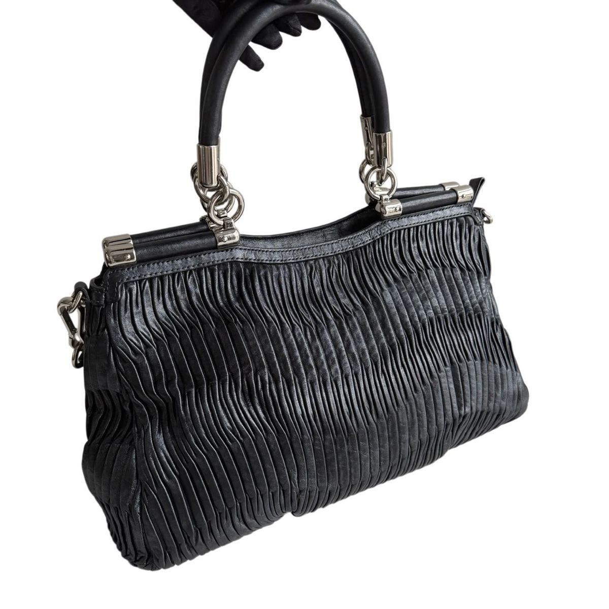 Original Coach Madison Carrie Gathered Leather Satchel – Sch (Neuf ...