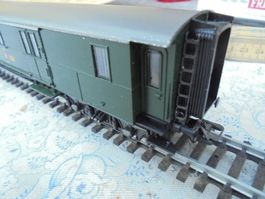Modelleisenbahn Märklin Schweizer Gepäckwagen grün Lüp 24 cm