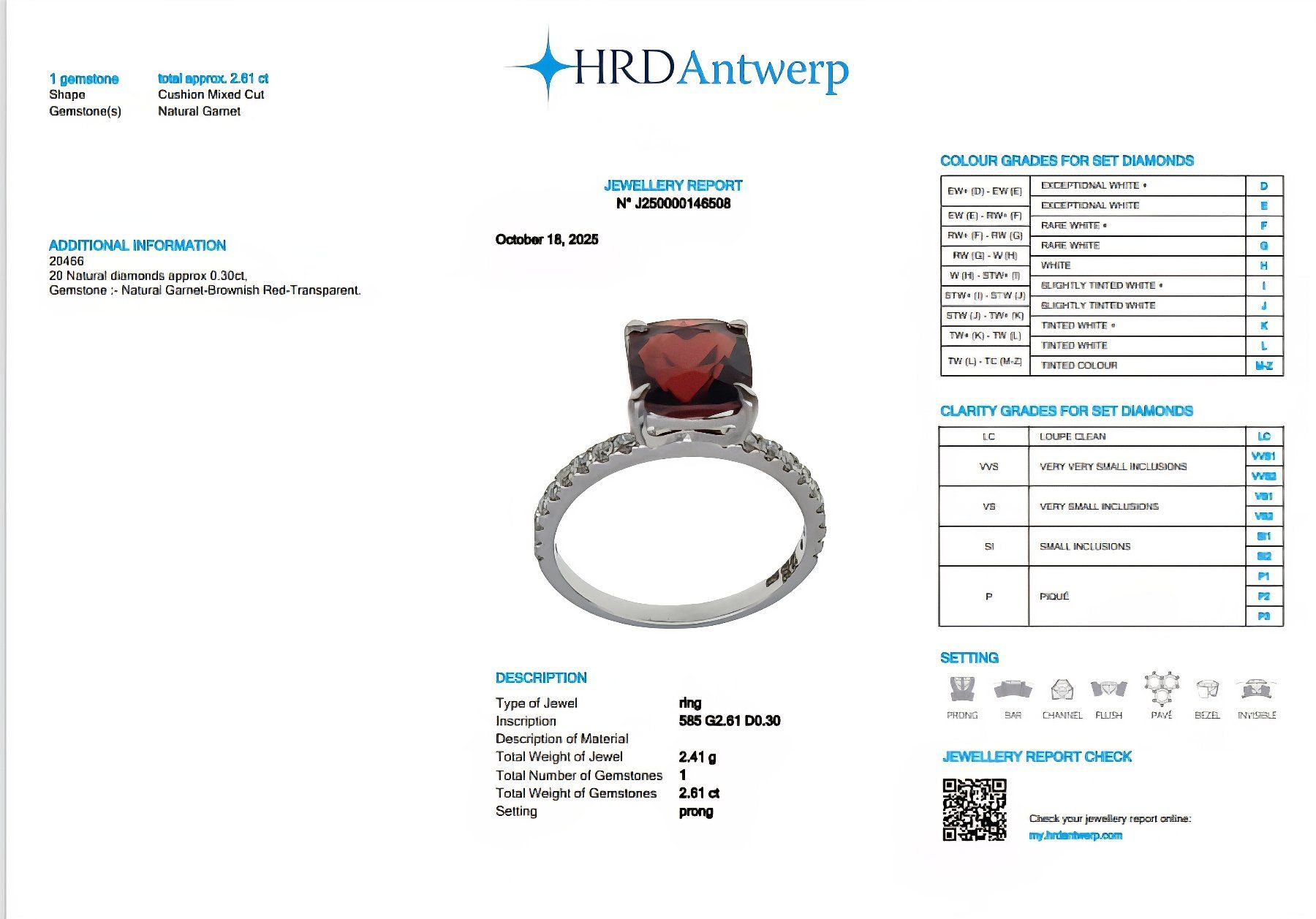 Anelli: Granat-Ring 14k Weissgold 2,61ct – Nuovo e nell'imballaggio originale da Illnau venduto da Juwelier_Mahler_GmbH 4