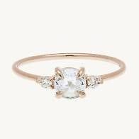 Catbird Odette the Swan Diamond Ring ·14k Roségold·Grösse 48