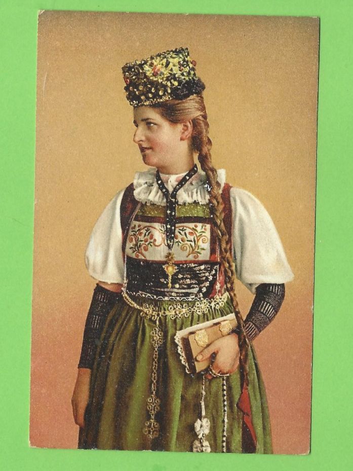 Cartoline postali: Braut aus Sursee, Luzern – Usato da Zürich venduto da t24_de