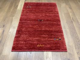 123x82 cm Gabbeh Kashkuli signiert - GRATIS Versand
