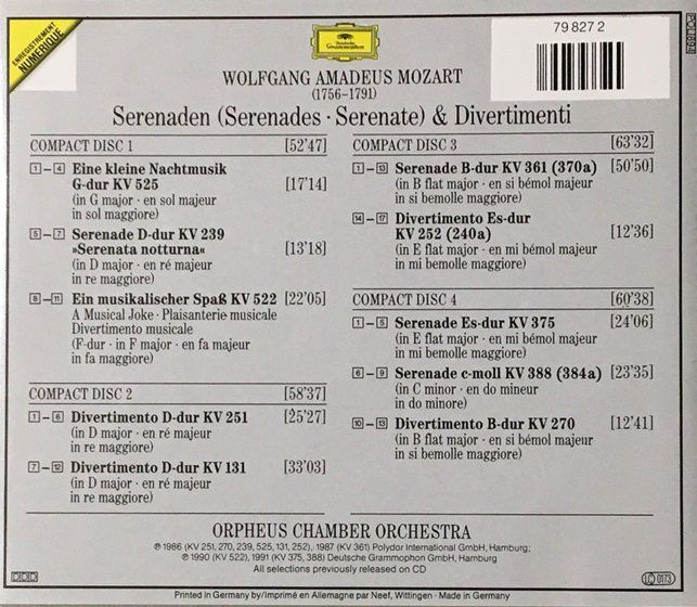 CD: Mozart - Serenaden & Divertimenti – Usato da Grüningen venduto da azulamarillo 1
