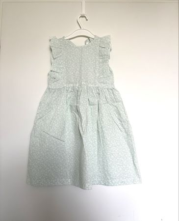 Robe été enfant imprimé fleurs bleu pâle taille 8 ans (128)