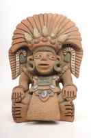 Maya Gott, grosse Keramikfigur aus Mexiko