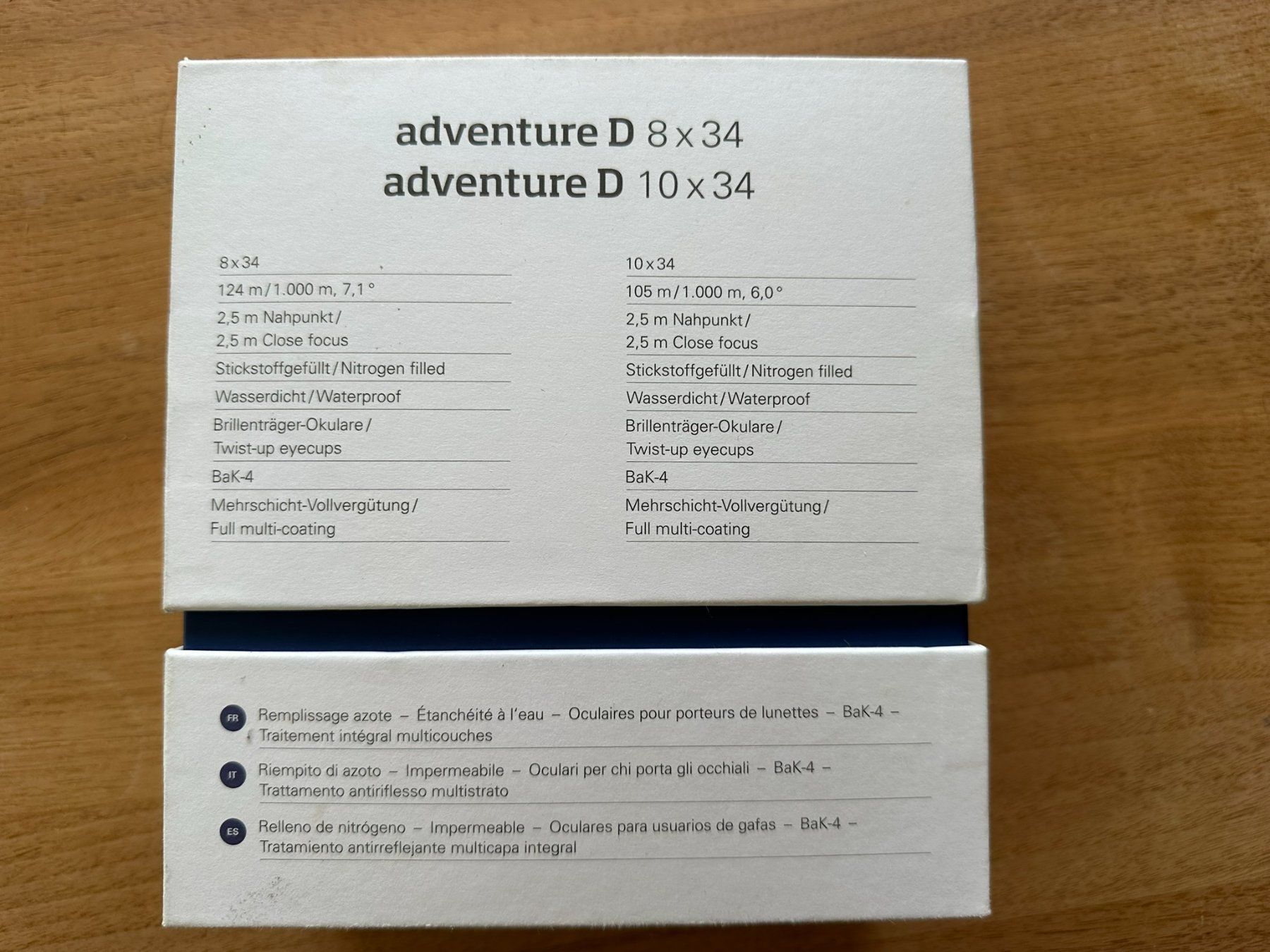 Eschenbach Binocoli: Eschenbach adventure D 8x34 - Fernglas – Nuovo e nell'imballaggio originale da Egolzwil venduto da l_v5df 1