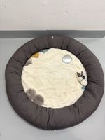 Spielmatte rund mit Spielelementen grau weiss gebraucht