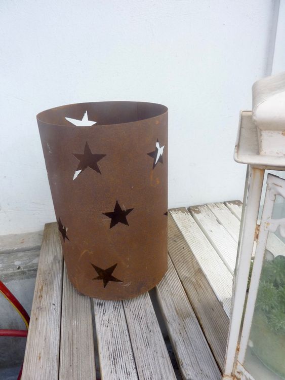 Rostiger Metall-Stern Deko, Groß 45x8x43 Cm | Weihnachts- & Gartendeko | Wetterfest Für Draußen