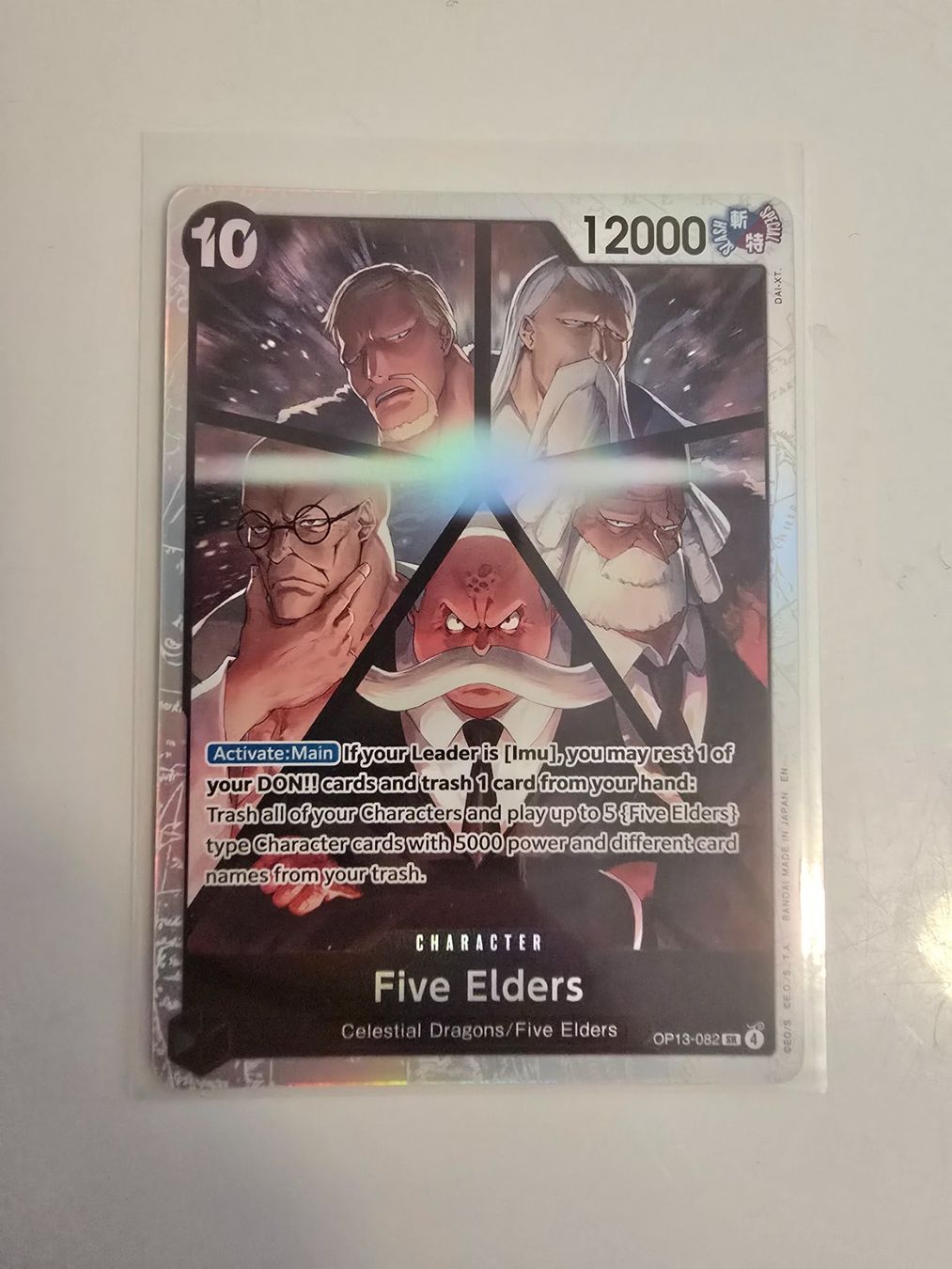Bandai Sammelbilder & Trading cards: Five Elders OP13-082 SR – Neu (gemäss Beschreibung) aus Chur von Casdo