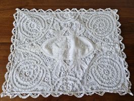Zierkissenbezug mit Spitze ,42x52cm