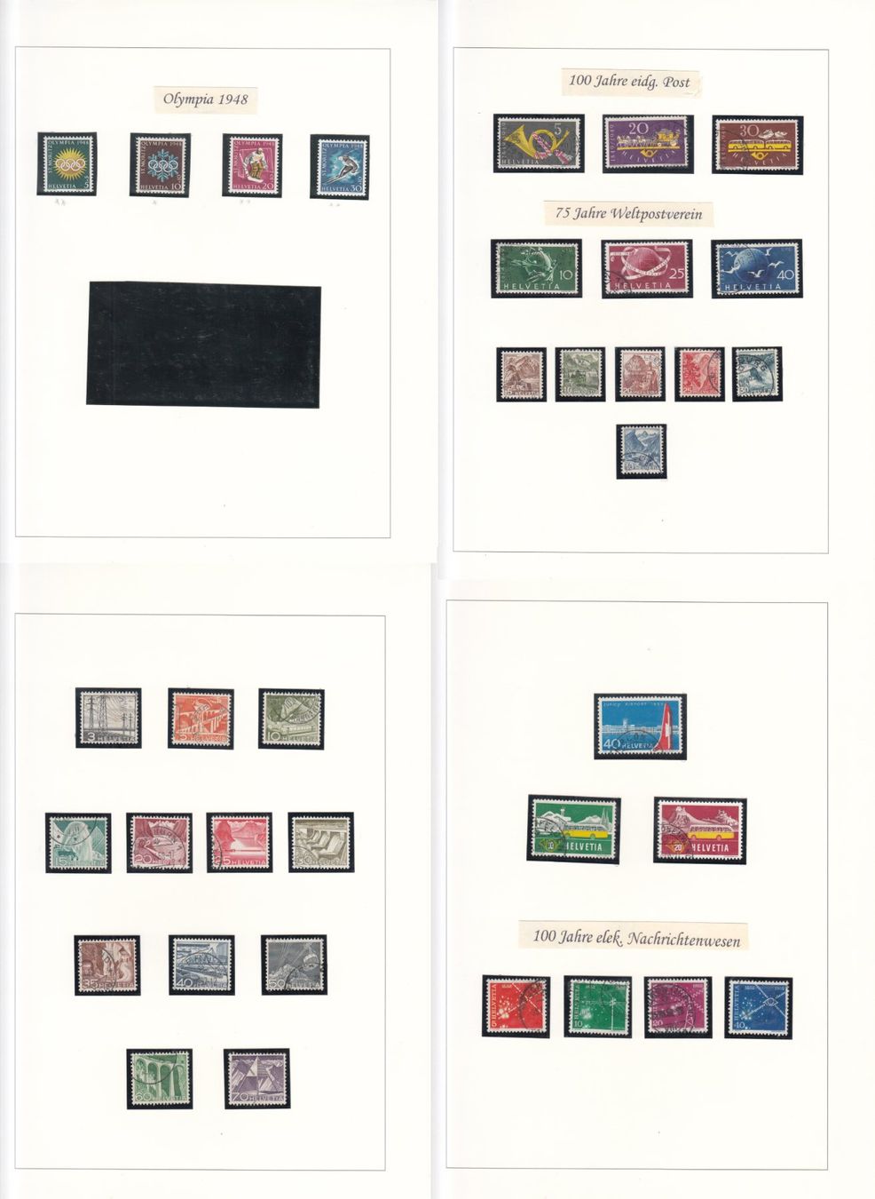 Tutti i francobolli: CH 1900 - 1953 Teilsammlung – Usato da Bürglen TG venduto da StampGraf 7