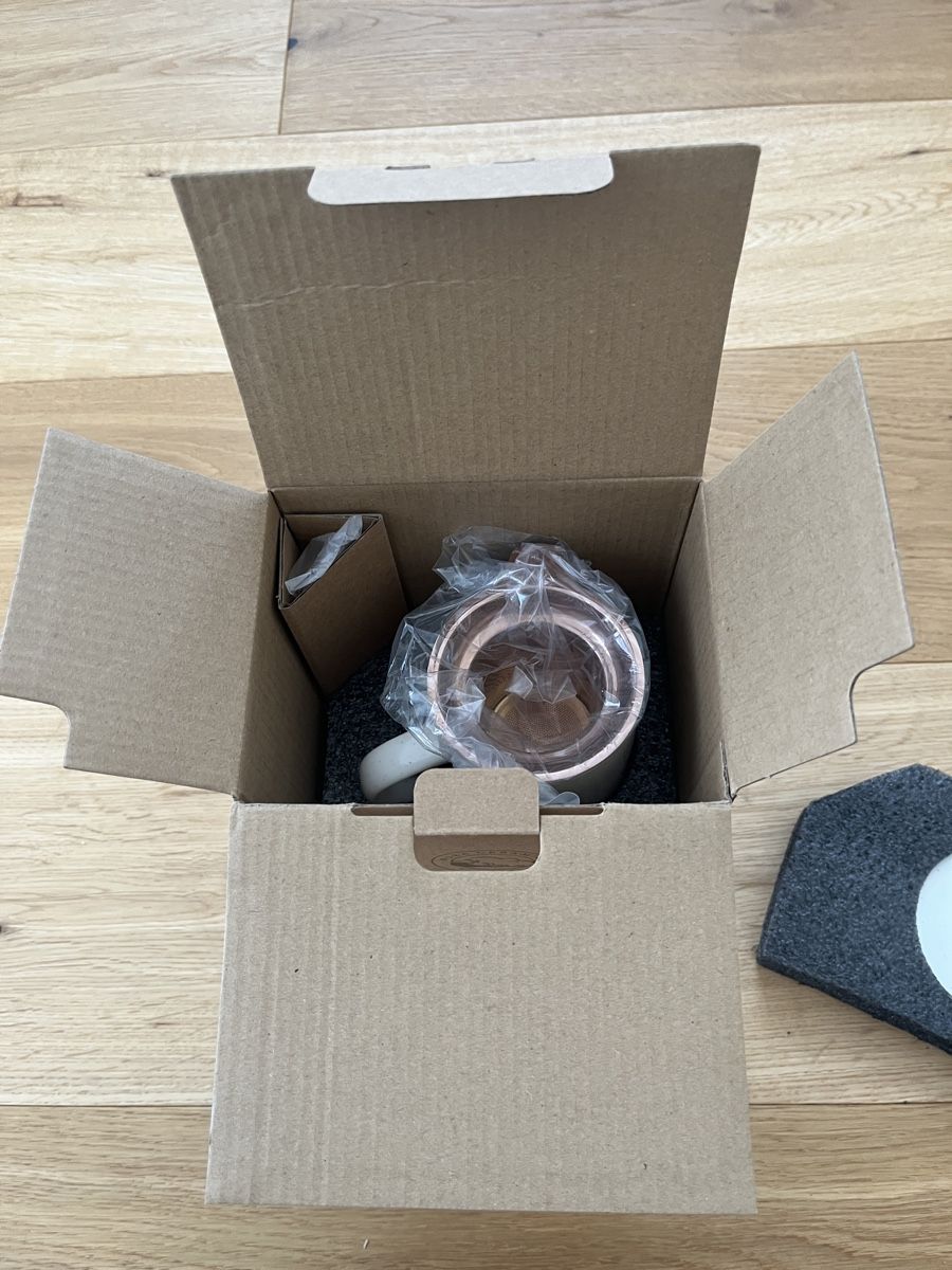 Tazze: Mora Ceramics Teetasse mit Deckel und Sieb, Neu! – Nuovo e nell'imballaggio originale da Zofingen venduto da Chris.Lila 5