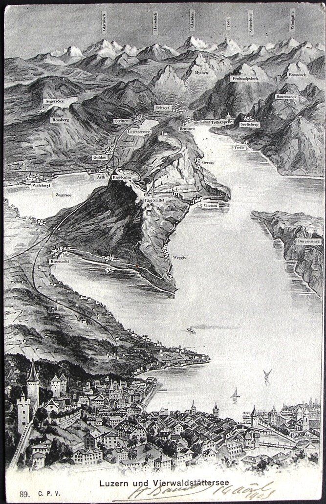 Cartoline postali: LUZERN und Vierwaldstättersee – Usato da Jona venduto da philajona