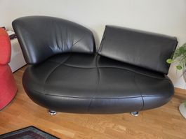 Leder Sessel Schwarz Pfister Modisch Design Guter Zustand