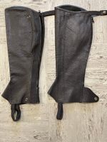 Mini-Chaps aus Leder, Gr. XL, schwarz