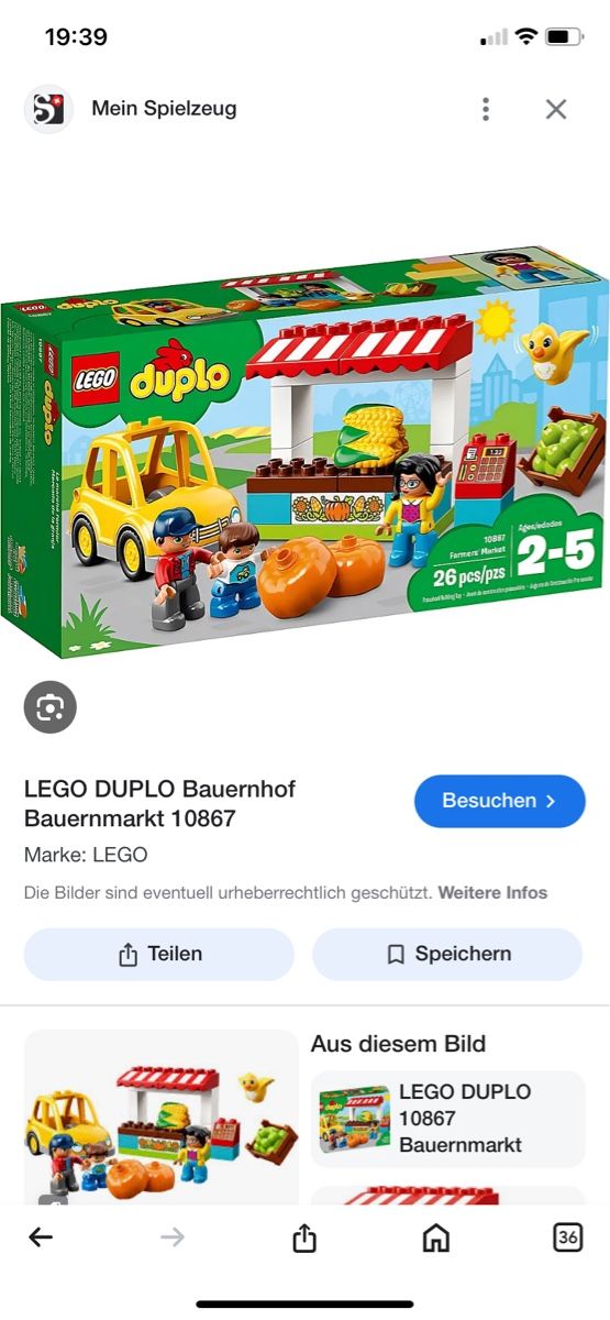 Giocattoli: Duplo Lego Bauernhof – Usato da Burgdorf venduto da kunterbunts01 1
