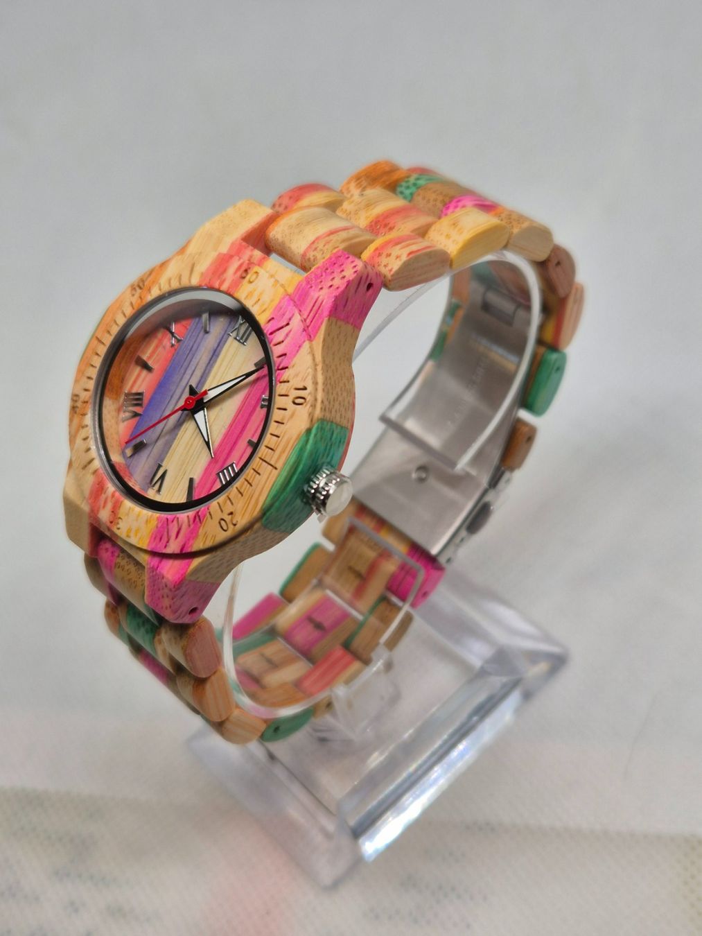 Orologi: Holzuhr Damen Bunt NEU OVP / Orologio Legno Donna Nuovo – Nuovo e nell'imballaggio originale da Losone venduto da bal_gfp6 3