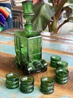 Empoli Italien Glasflasche Taxi Fahrer grünes Glas 1960er