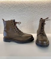 Schnürstiefel Damen braun mit Reissverschluss Grösse 39