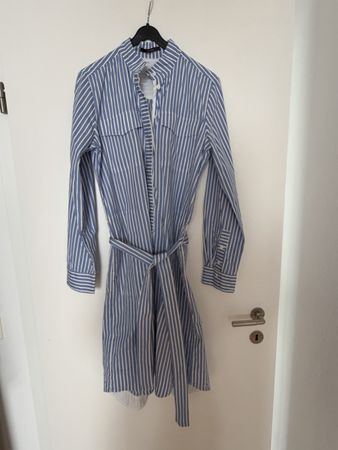 Windsor striped dress blue white size 36 good condition