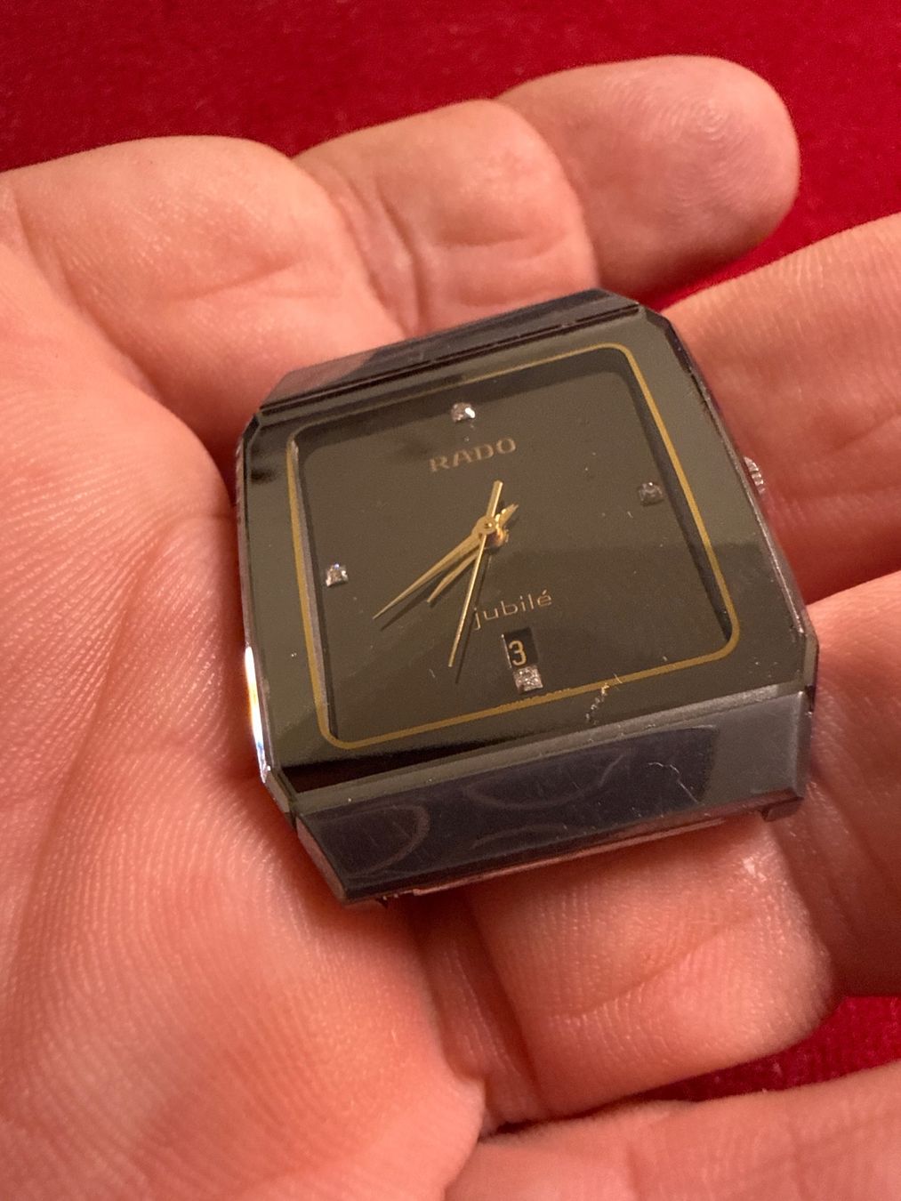 Rado Uhren: Rado Jubile mit 4 Diamanten 28 mm – Gebraucht aus Pfeffingen von Allhandelklgwatches