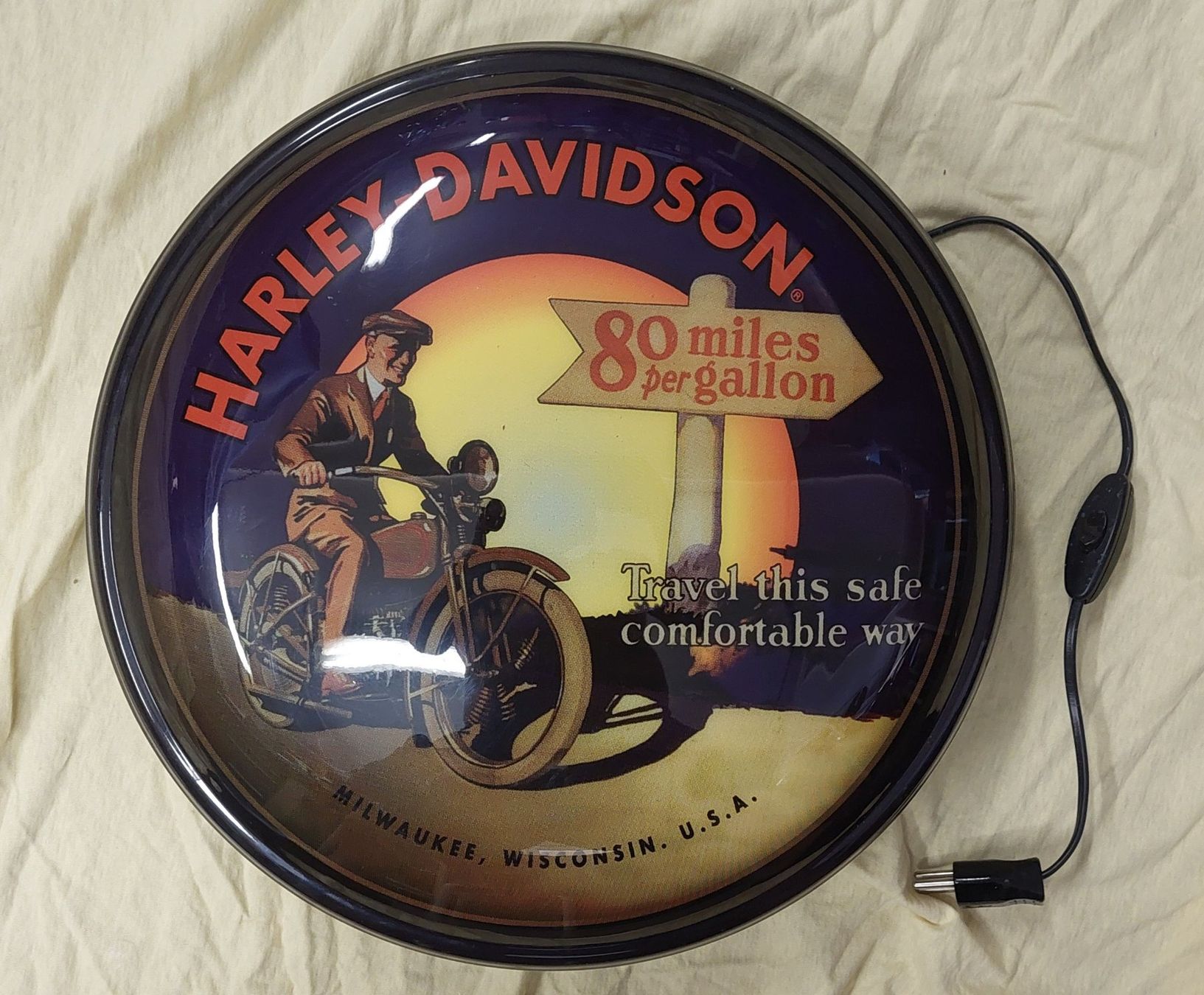 Harley-Davidson Lampade: Lampe publicitaire Harley Davidson – Usato da Chapelle-s-Moudon venduto da gerryp